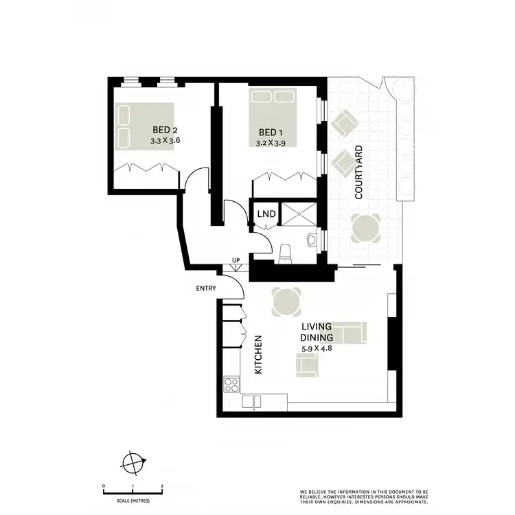 Floorplan of Homely apartment listing, 2/201 Darlinghurst Road, Darlinghurst NSW 2010
