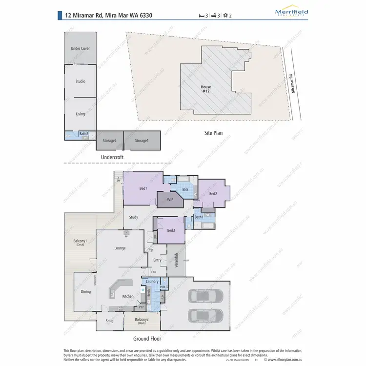 Floorplan of Homely house listing, 12 Miramar Road, Mira Mar WA 6330