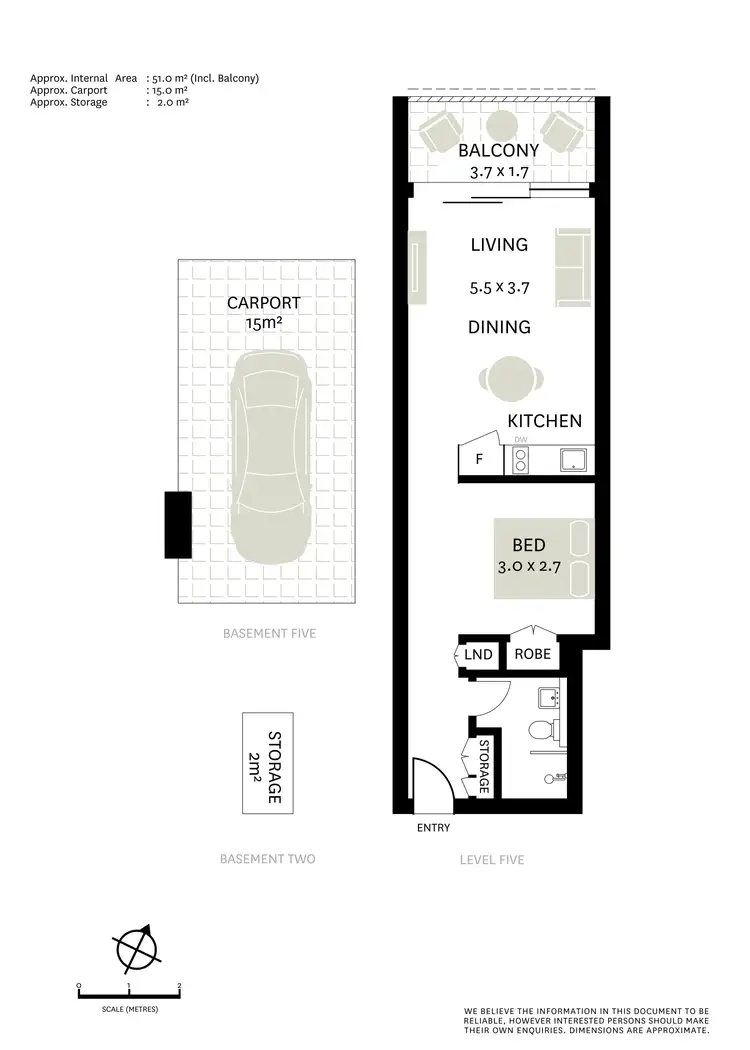 Floorplan of Homely apartment listing, 508/85 O'Connor Street, Chippendale NSW 2008