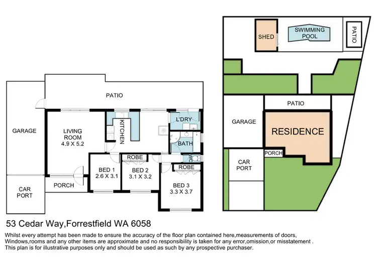 Floorplan of Homely house listing, 53 Cedar Way, Forrestfield WA 6058