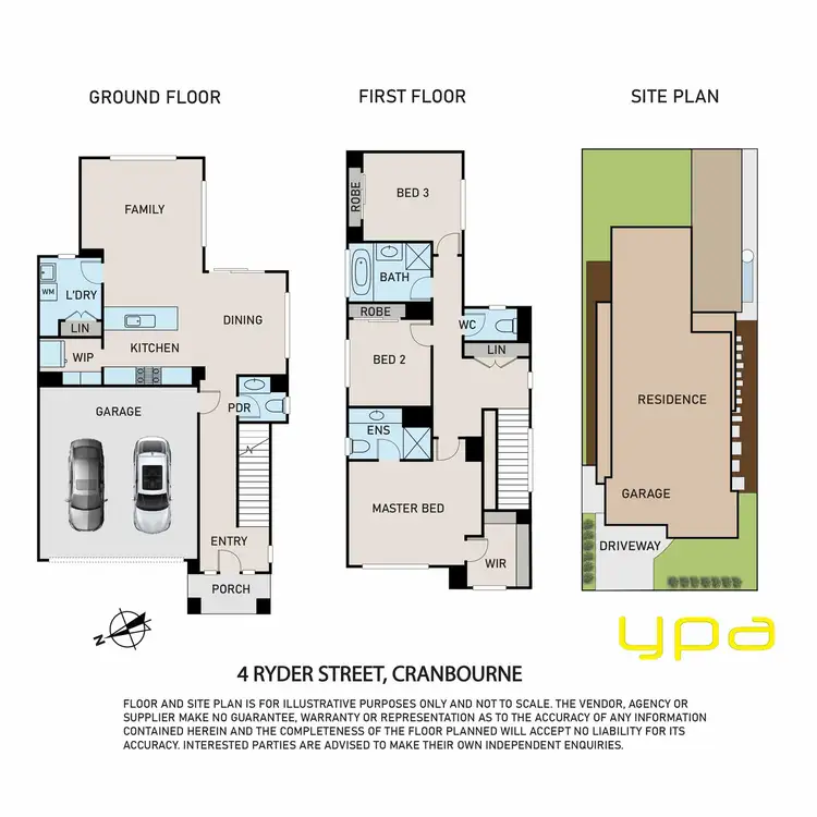 Floorplan of Homely house listing, 4 Ryder Street, Cranbourne VIC 3977