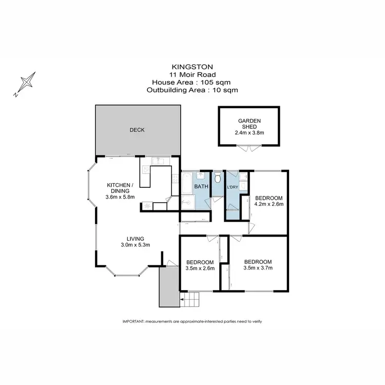 Floorplan of Homely house listing, 11 Moir Road, Kingston TAS 7050