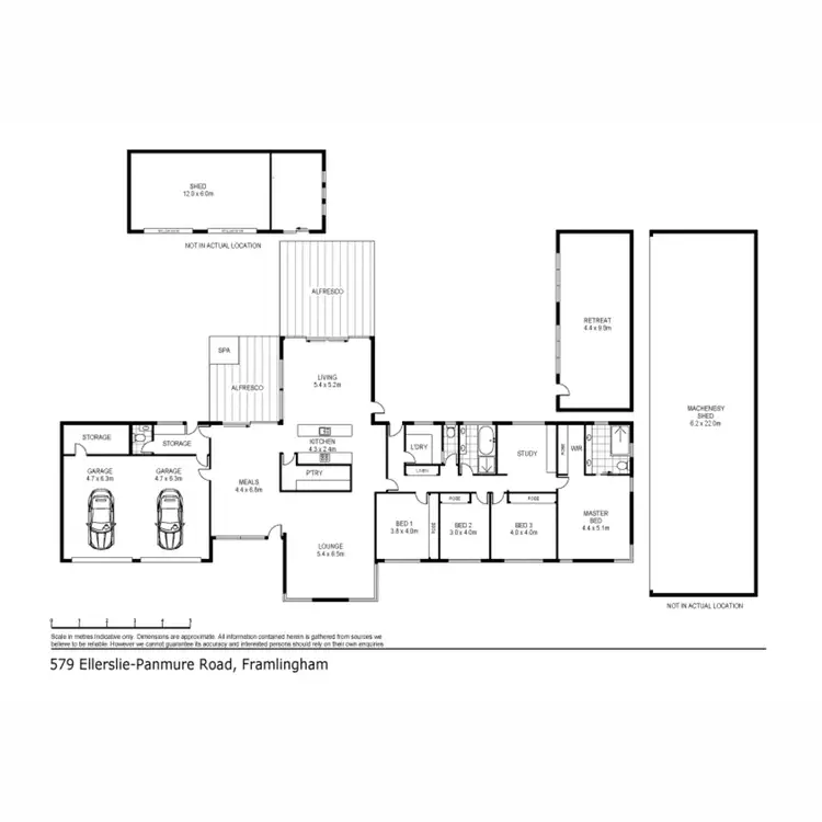 Floorplan of Homely rural property listing, 579 Ellerslie-Panmure Road, Framlingham East VIC 3265