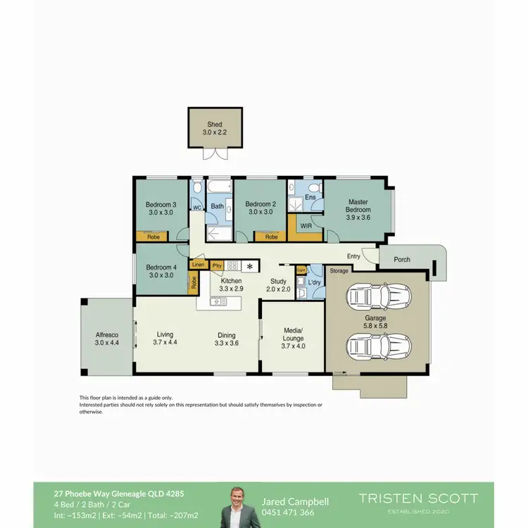 Floorplan of Homely house listing, 27 Phoebe Way, Gleneagle QLD 4285
