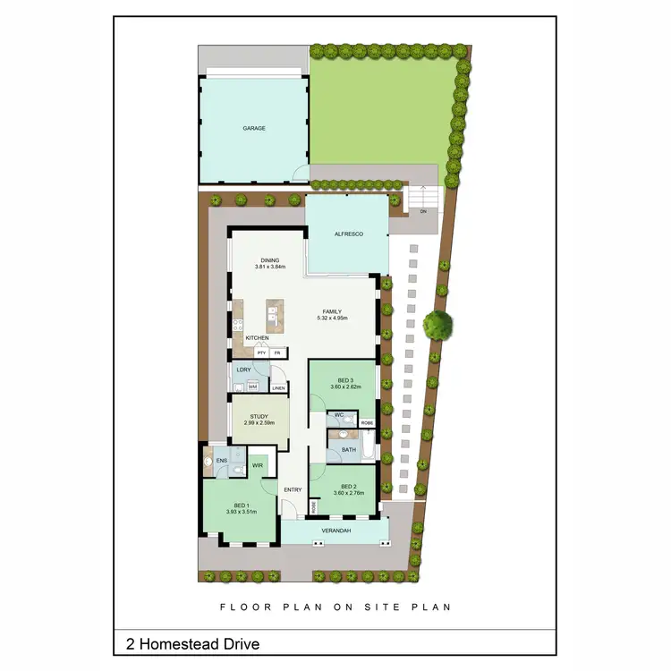Floorplan of Homely house listing, 2 Homestead Drive, Clarkson WA 6030