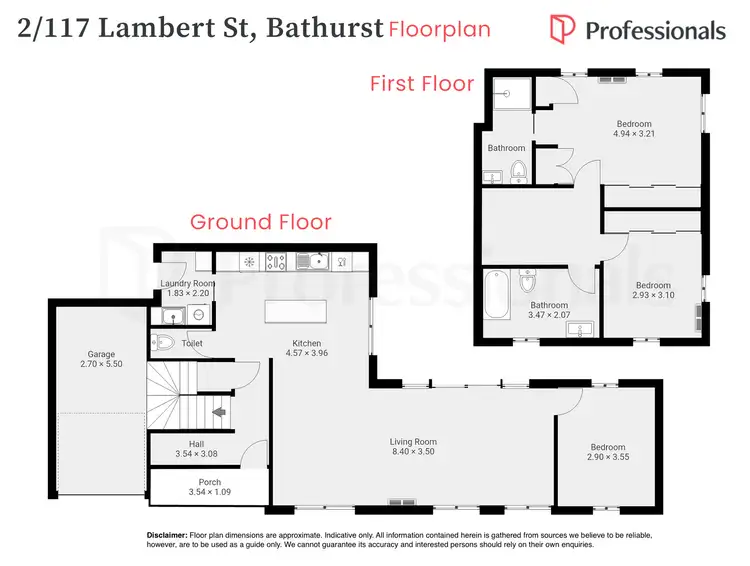 Floorplan of Homely unit listing, 2/117A Lambert Street, Bathurst NSW 2795