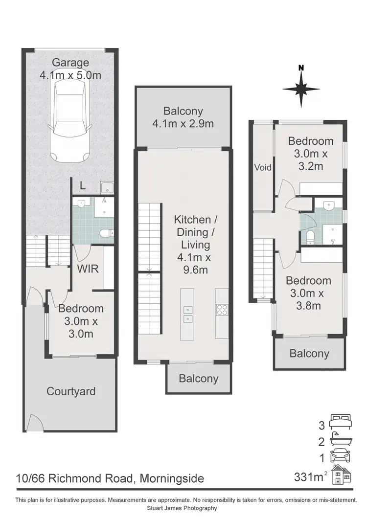 Floorplan of Homely townhouse listing, 10/66 Richmond Road, Morningside QLD 4170