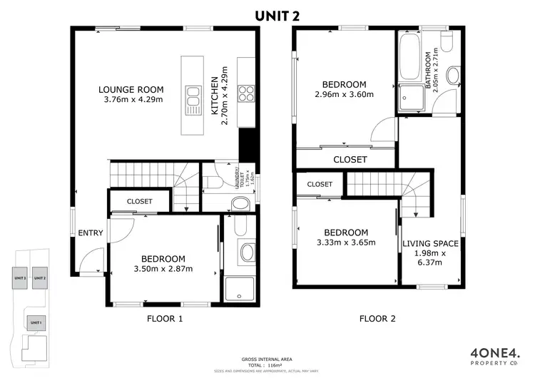 Floorplan of Homely unit listing, 3/31 O'Brien Street, Glenorchy TAS 7010