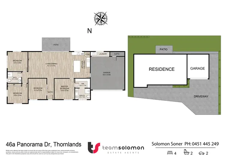 Floorplan of Homely house listing, 46 Panorama Drive, Thornlands QLD 4164