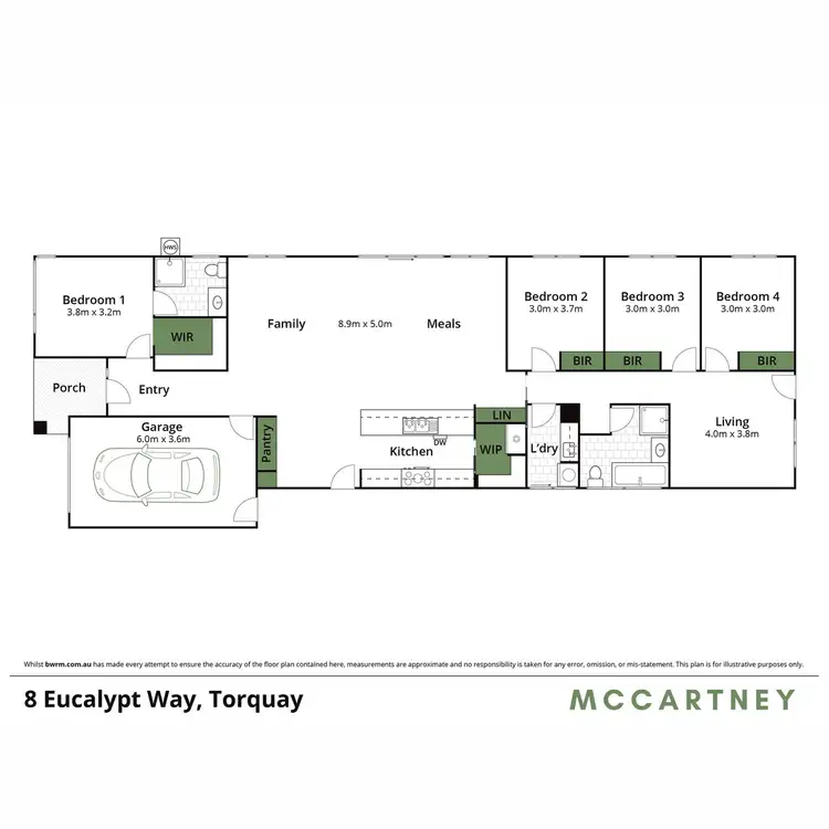 Floorplan of Homely house listing, 8 Eucalypt Way, Torquay VIC 3228