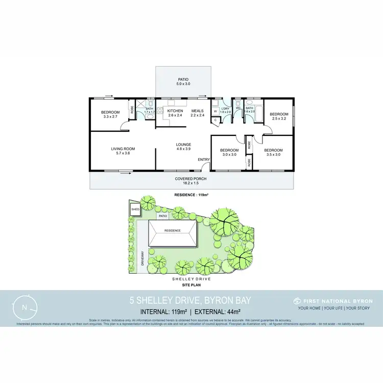 Floorplan of Homely house listing, 5 Shelley Drive, Byron Bay NSW 2481