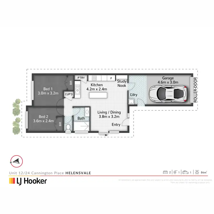 Floorplan of Homely villa listing, 12/24 Cannington Place, Helensvale QLD 4212