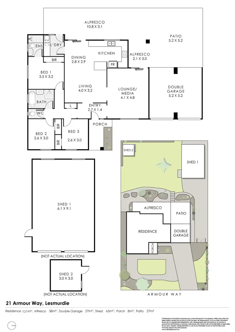 Floorplan of Homely house listing, 21 Armour Way, Lesmurdie WA 6076