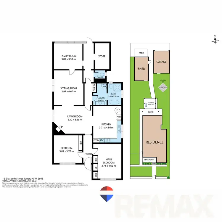 Floorplan of Homely house listing, 16 Elizabeth Street, Junee NSW 2663