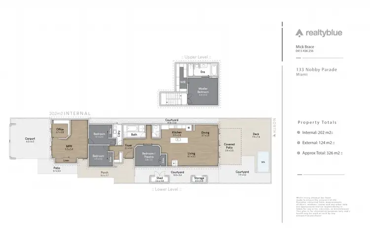 Floorplan of Homely house listing, 133 Nobby Parade, Miami QLD 4220