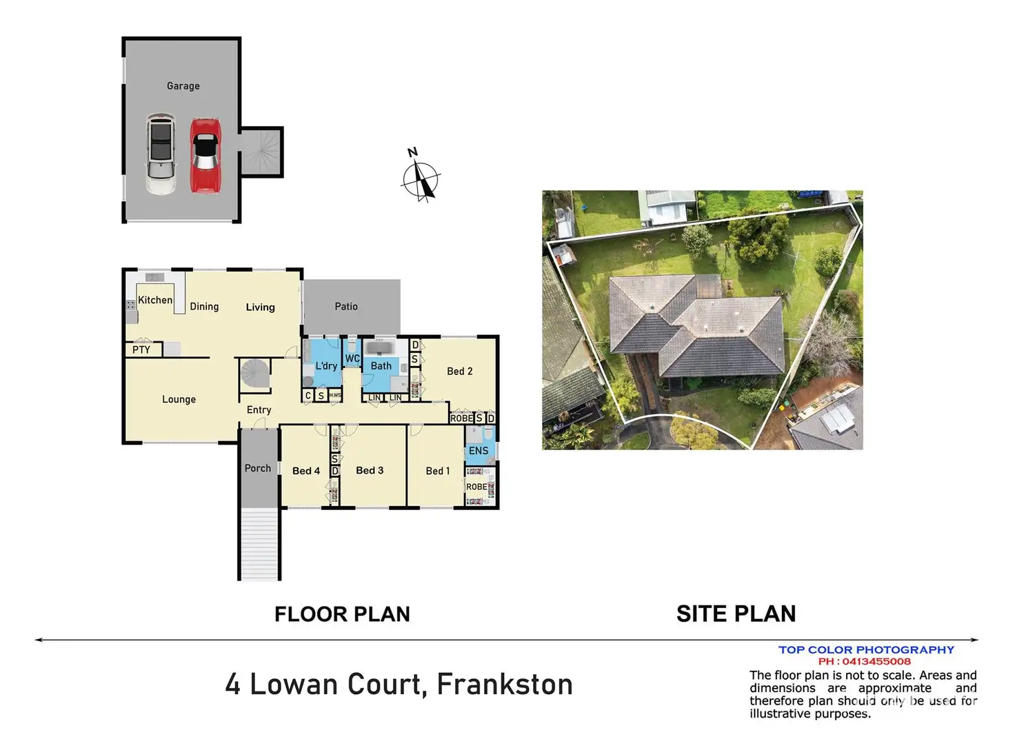 Floorplan of Homely house listing, 4 Lowan Court, Frankston VIC 3199