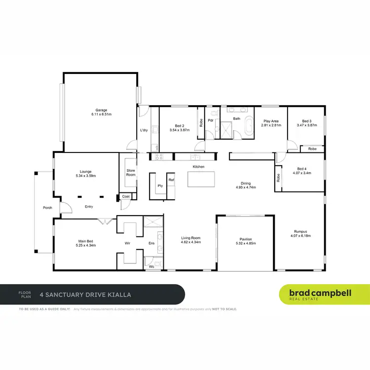 Floorplan of Homely house listing, 4 Sanctuary Drive, Kialla VIC 3631