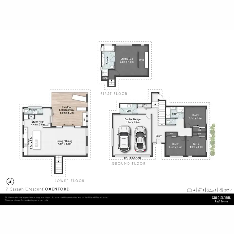 Floorplan of Homely house listing, 7 Caragh Crescent, Oxenford QLD 4210