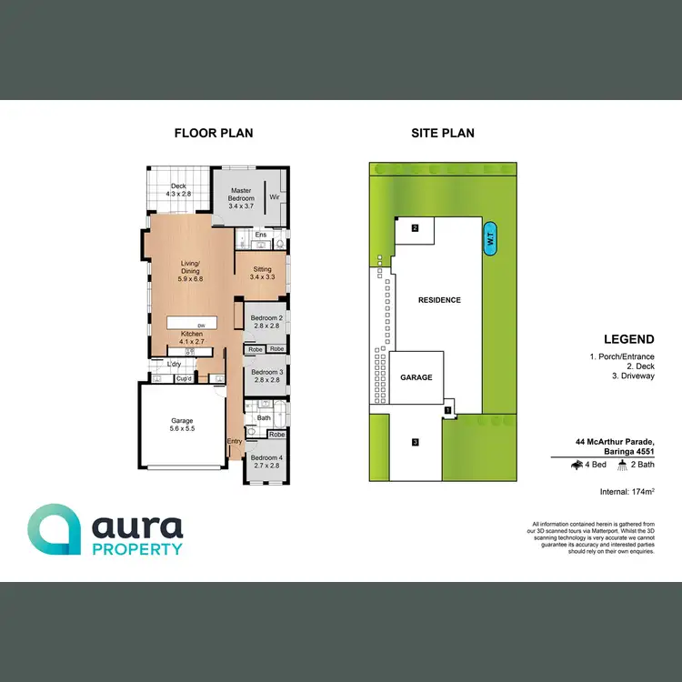 Floorplan of Homely house listing, 44 Mcarthur Parade, Baringa QLD 4551