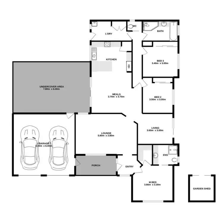Floorplan of Homely house listing, 76 Dumbrell Circuit, Glenroy NSW 2640