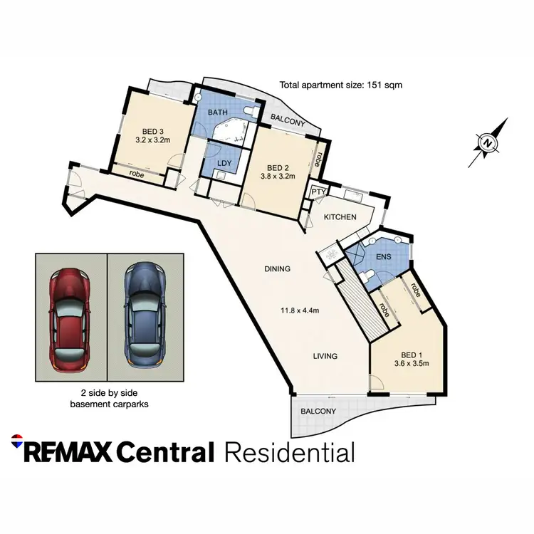 Floorplan of Homely apartment listing, Level 17/501 Queen Street, Brisbane City QLD 4000