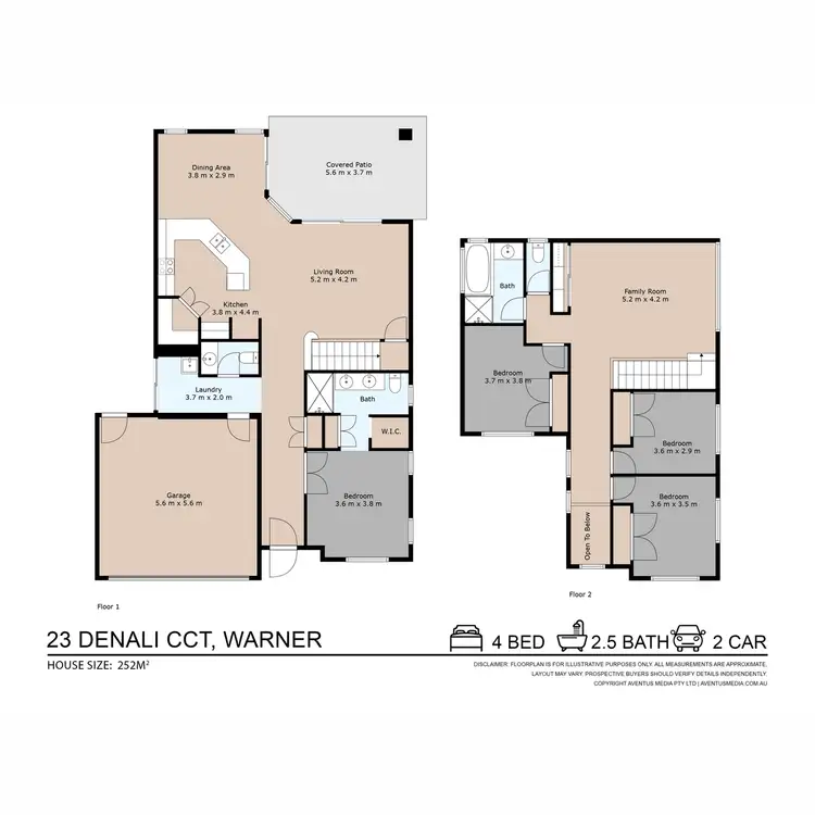 Floorplan of Homely house listing, 23 Denali Circuit, Warner QLD 4500