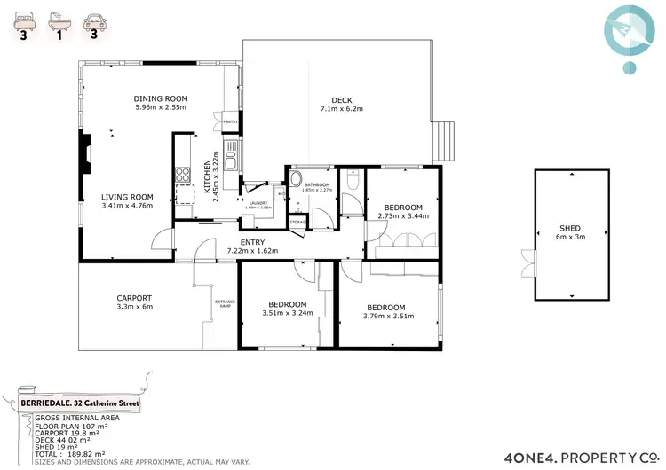 Floorplan of Homely house listing, 32 Catherine Street, Berriedale TAS 7011