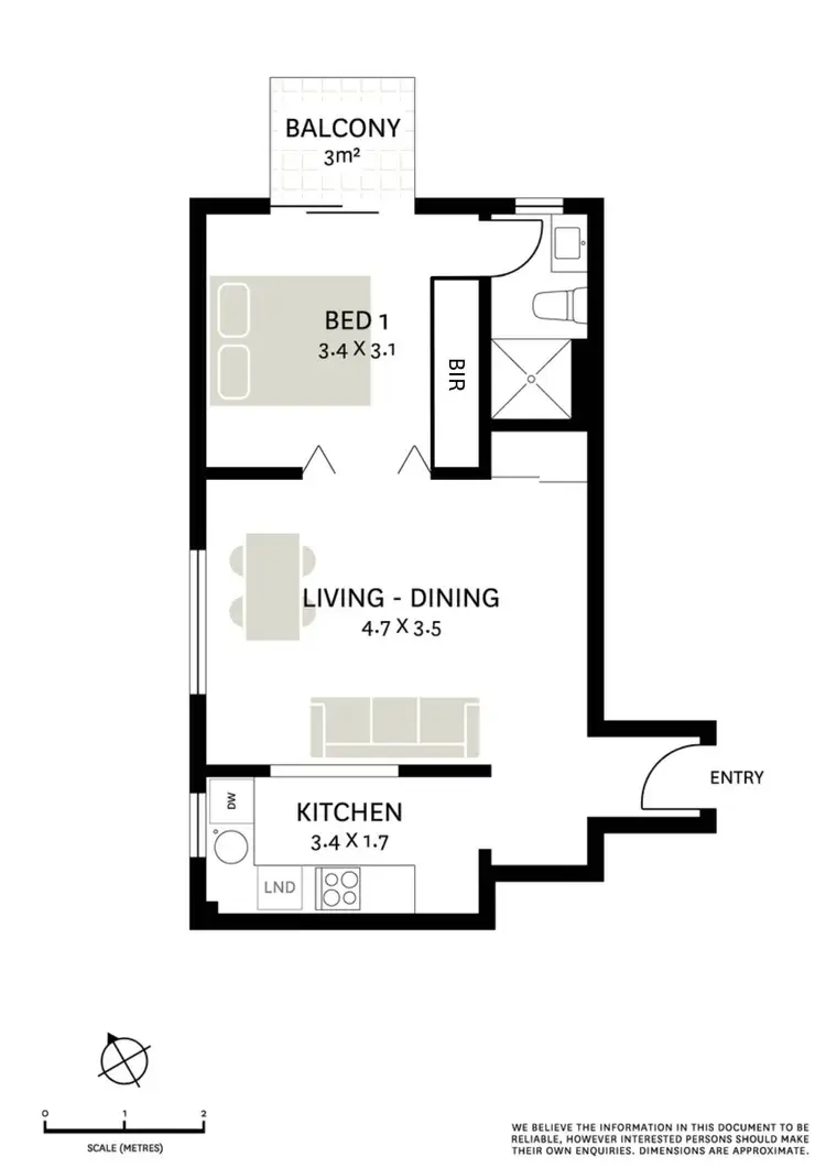 Floorplan of Homely apartment listing, 7/35 Caledonia Street, Paddington NSW 2021
