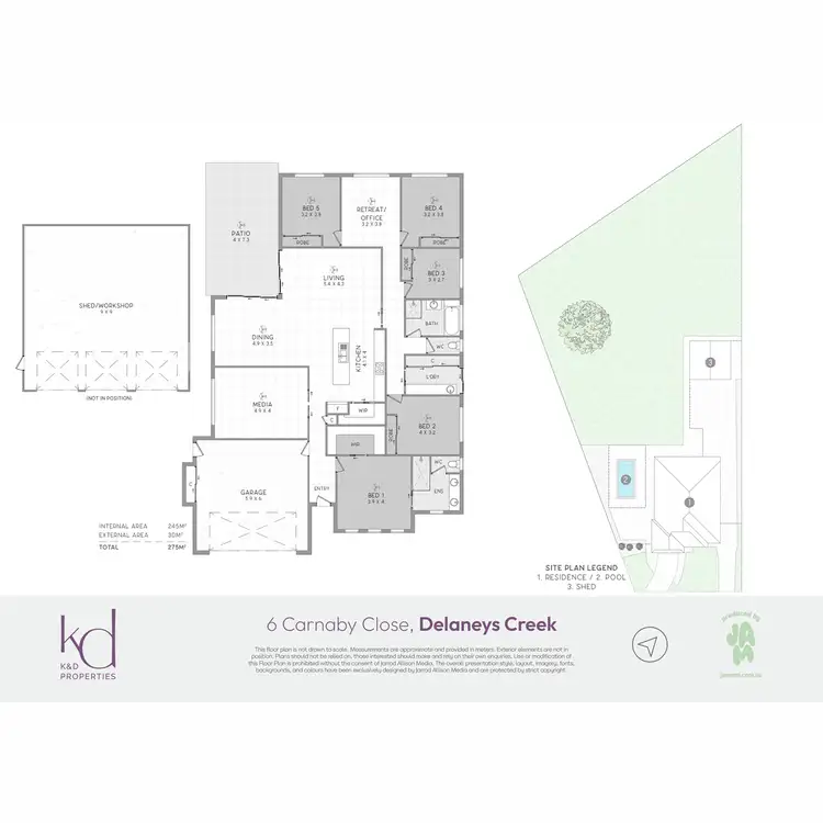 Floorplan of Homely house listing, 6 Carnaby Close, Delaneys Creek QLD 4514