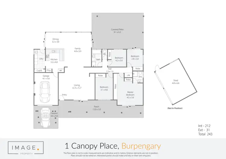 Floorplan of Homely rural property listing, 1 Canopy Place, Burpengary QLD 4505