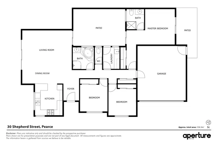 Floorplan of Homely townhouse listing, 30 Shepherd Street, Pearce ACT 2607