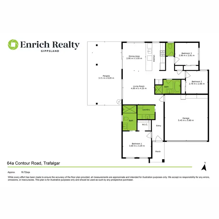 Floorplan of Homely house listing, 64A Contour Road, Trafalgar VIC 3824