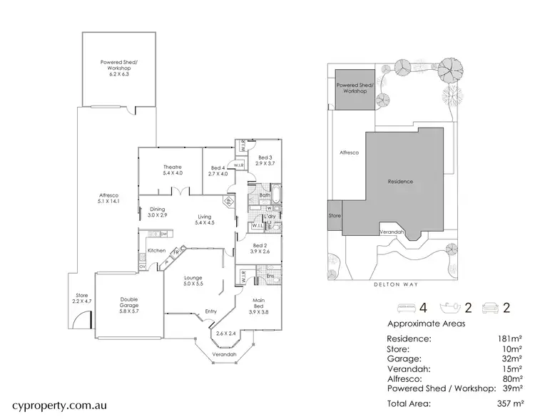 Floorplan of Homely house listing, 41 Delton Way, Atwell WA 6164