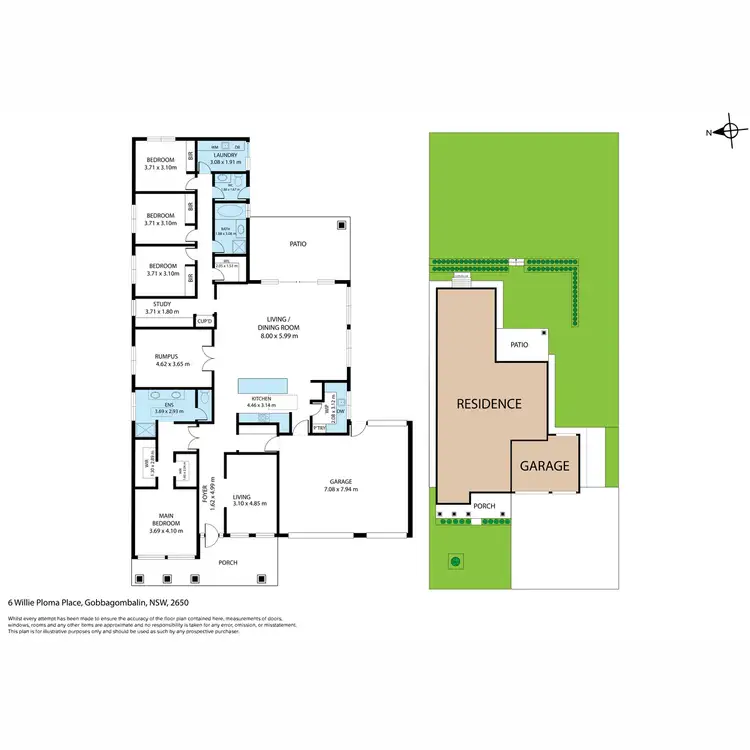 Floorplan of Homely house listing, 6 Willie Ploma Place, Gobbagombalin NSW 2650