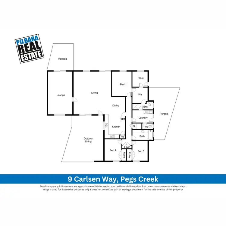 Floorplan of Homely house listing, 9 Carlsen Way, Pegs Creek WA 6714