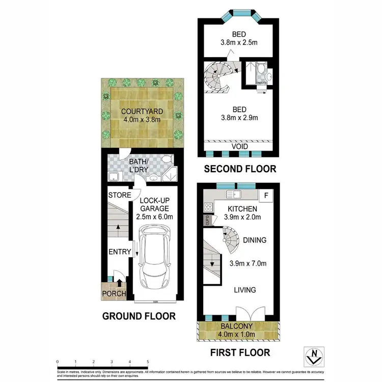 Floorplan of Homely terrace listing, 95 Stanley Street, Darlinghurst NSW 2010