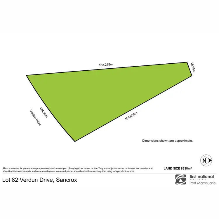 Floorplan of Homely land listing, 153 Verdun Drive, Sancrox NSW 2446