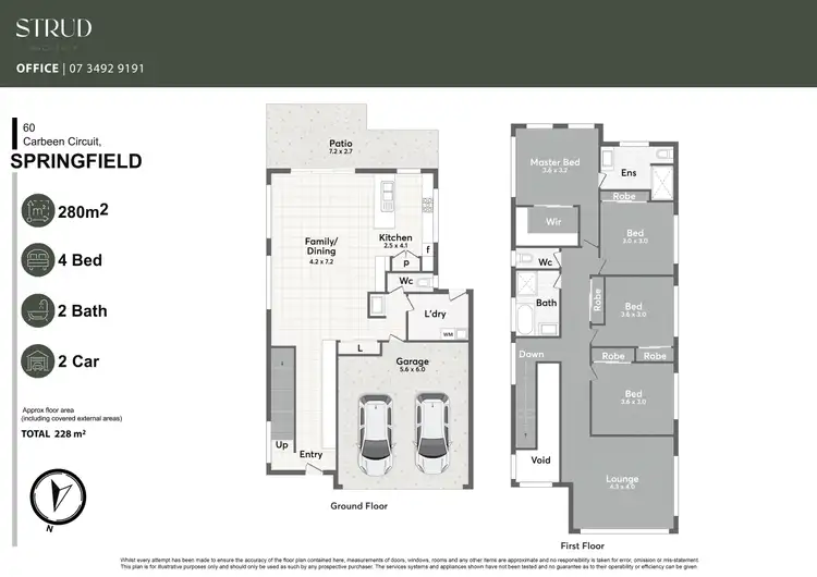 Floorplan of Homely house listing, 60 Carbeen Circuit, Springfield QLD 4300