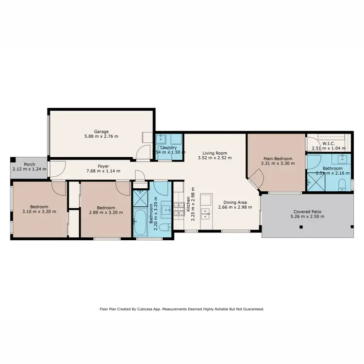 Floorplan of Homely semi-detached listing, 13 Elm Street, Gunnedah NSW 2380