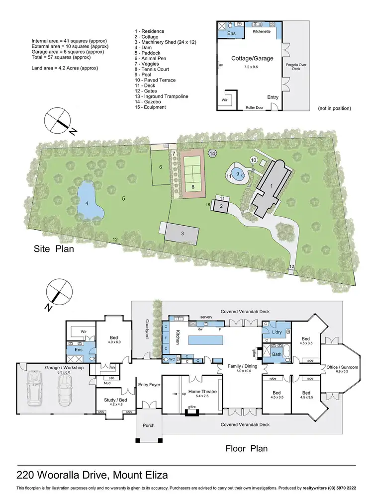 Floorplan of Homely house listing, 220 Wooralla Drive, Mount Eliza VIC 3930