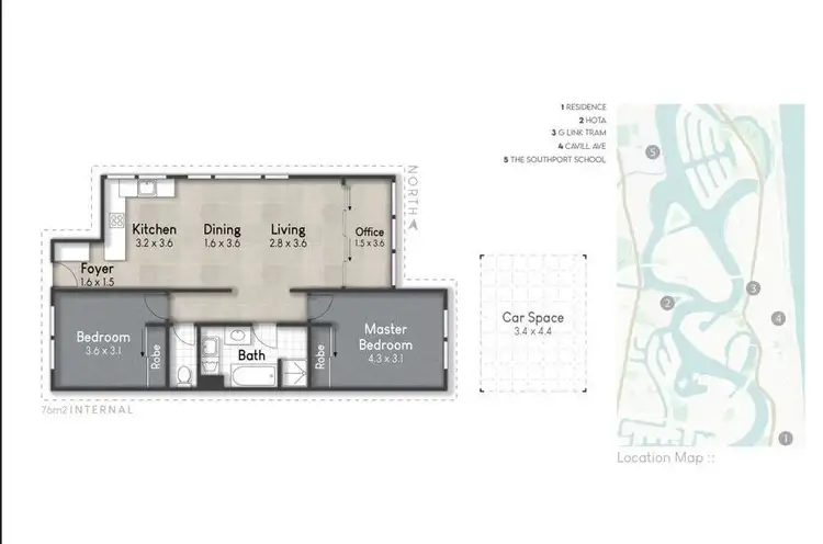 Floorplan of Homely unit listing, 6/21 First Avenue, Surfers Paradise QLD 4217