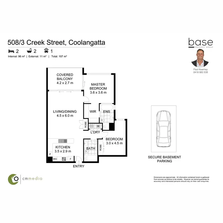 Floorplan of Homely apartment listing, 508/2 Creek, Coolangatta QLD 4225