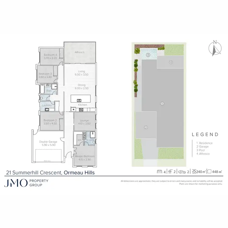 Floorplan of Homely house listing, 21 Summerhill Crescent, Ormeau Hills QLD 4208