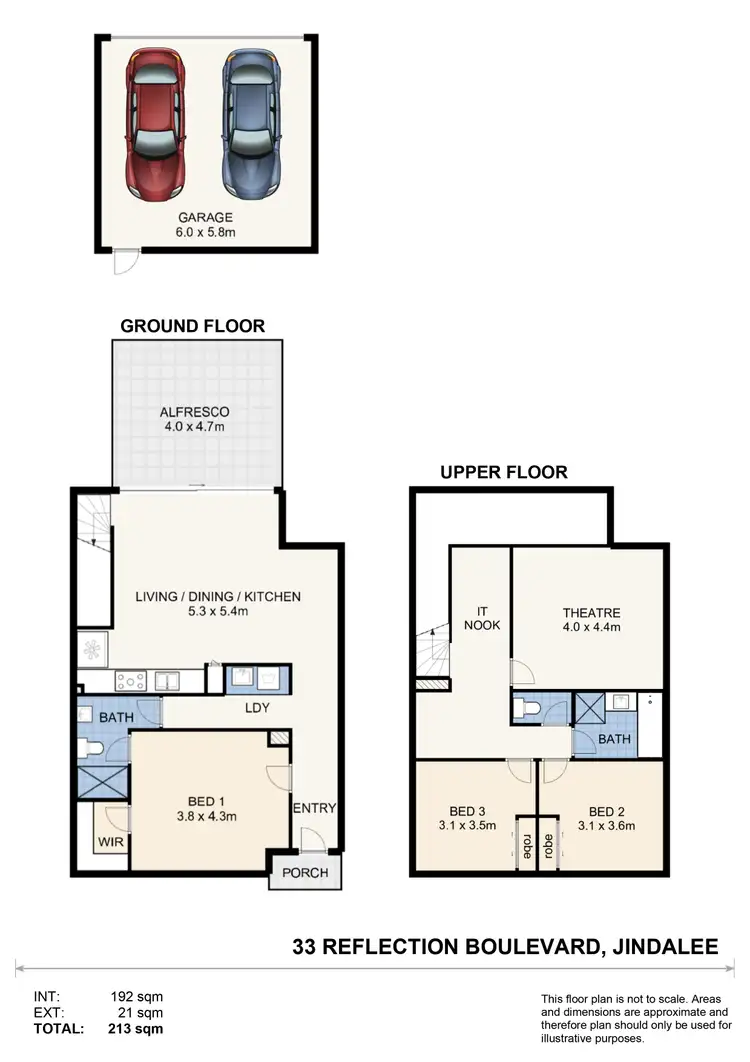 Floorplan of Homely house listing, 33 Reflection Boulevard, Jindalee WA 6036