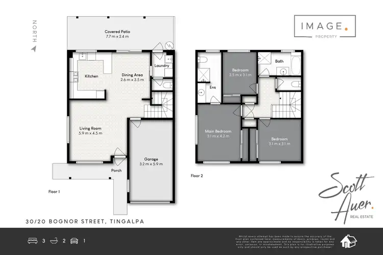 Floorplan of Homely townhouse listing, 30/20 Bognor Street, Tingalpa QLD 4173