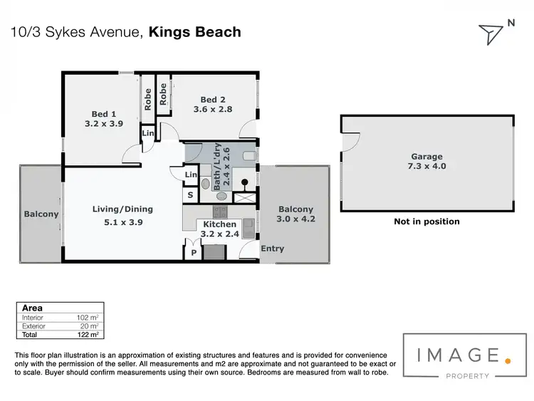 Floorplan of Homely unit listing, 10/3 Sykes Avenue, Kings Beach QLD 4551