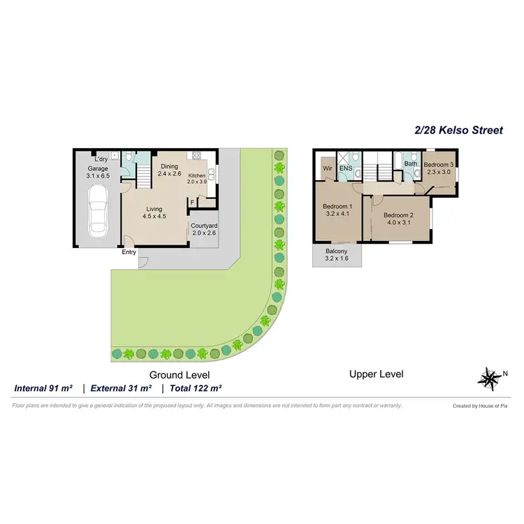 Floorplan of Homely townhouse listing, 2/28 Kelso Street, Chermside QLD 4032
