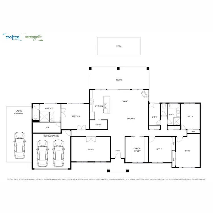 Floorplan of Homely rural property listing, 27 Deeke Place, Jimboomba QLD 4280