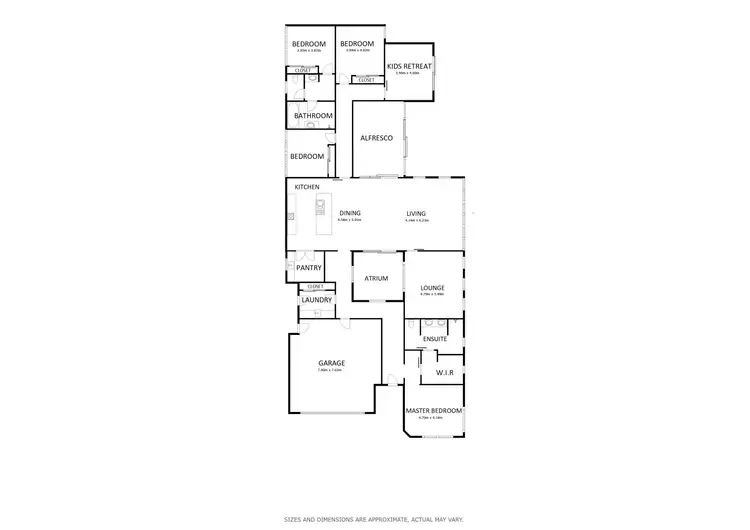 Floorplan of Homely house listing, 14 Westacott Crescent, Baranduda VIC 3691