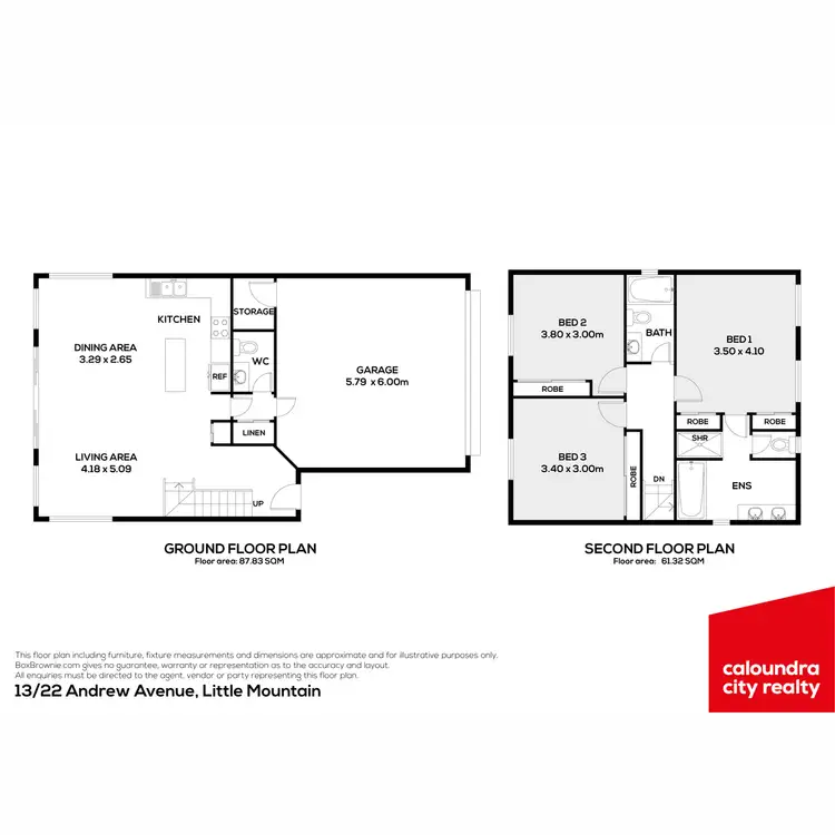 Floorplan of Homely townhouse listing, 13/22 Andrew Avenue, Little Mountain QLD 4551
